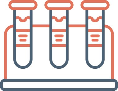 Test tüplerinin basit vektör görüntüsü