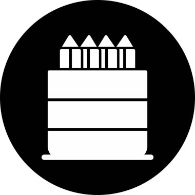 Kalem Tutucu web simgesi, basit vektör illüstrasyonu