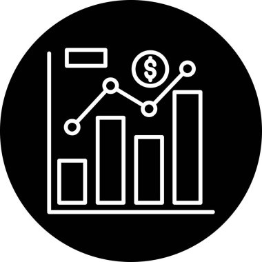 Ticaret şeması. Web simgesi basit illüstrasyon