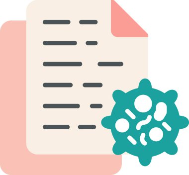 Test sonucu. Web simgesi basit illüstrasyon