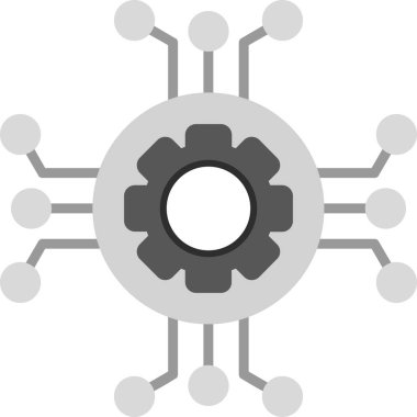 Bilgi ağı web simgesi basit illüstrasyon