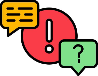 QA simgesi, vektör illüstrasyonu 