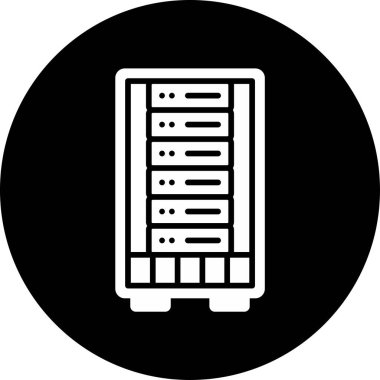 Sunucu. Web simgesi basit tasarım 