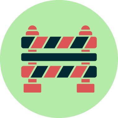 Bariyer ağ simgesi vektör illüstrasyonu