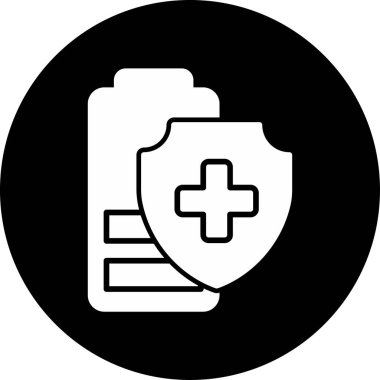 Düz tuval üzerinde pil seviyesi göstergesi simgesi.