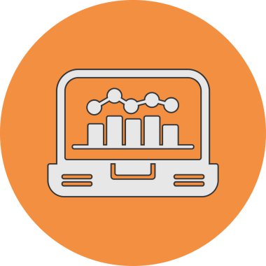 vector illustration of Analysis modern icon