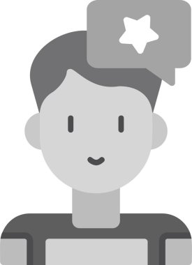 avatar. Web simgesi basit illüstrasyon 