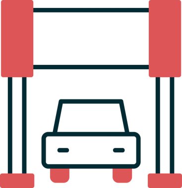 Satır Simgesi İzole Edilmiş Vektör Resmini Başlat