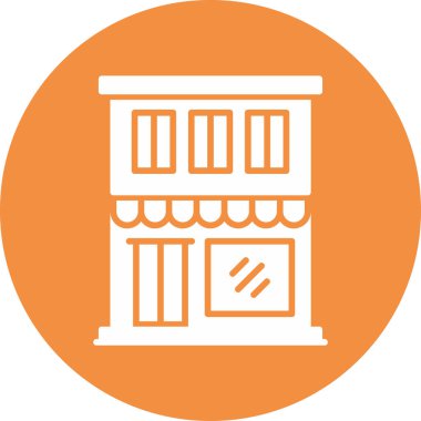 Restoran dairesi simgesi, vektör çizimi 