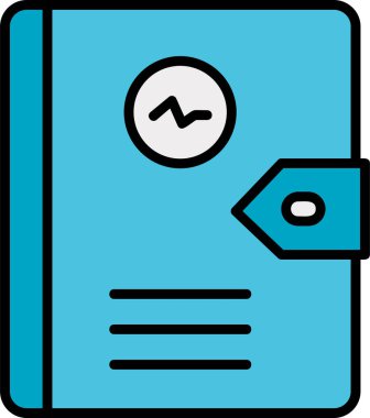 Günlük simgesi vektör illüstrasyonu 