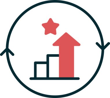 Aralıksız Gelişim Ağ ikonu vektör çizimi