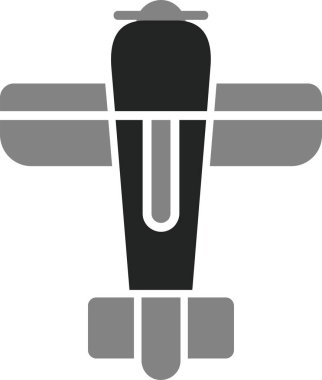 Uçak. Web simgesi basit illüstrasyon