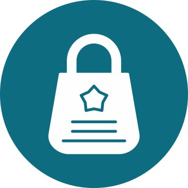 alışveriş çantası web simgesi, vektör çizim