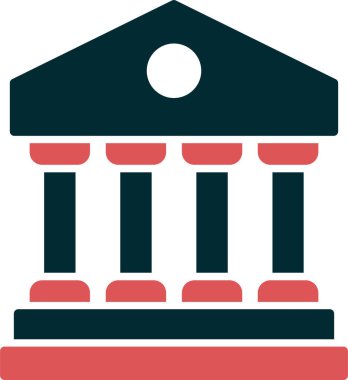 Banka web simgesi basit illüstrasyon 