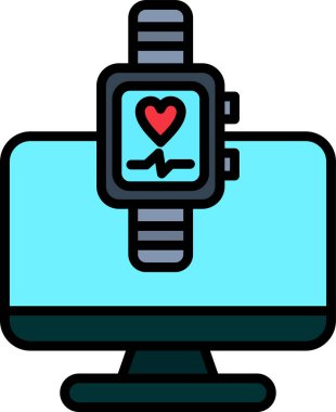 Basit Bilgisayar vektör illüstrasyonu