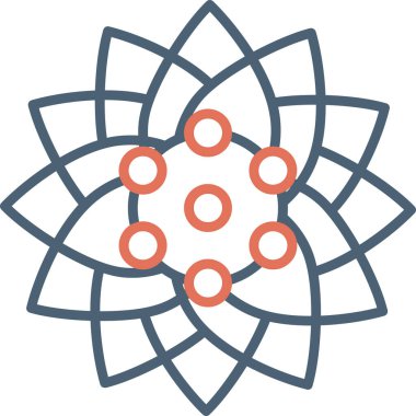 Meksika Aster çiçek vektör illüstrasyonu 