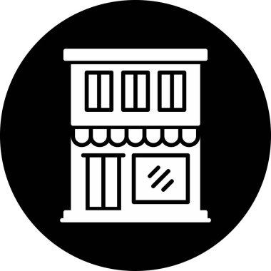 Restoran dairesi simgesi, vektör çizimi 