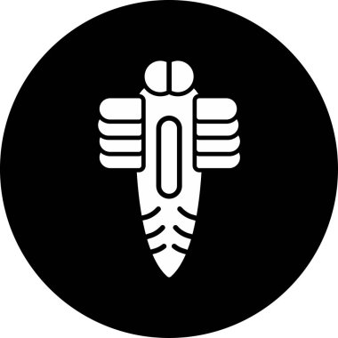 Demodex web simgesi vektör illüstrasyonu