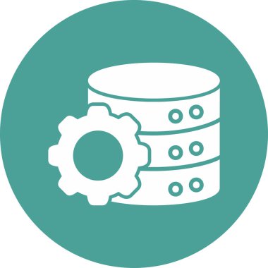 veritabanı simgesi, vektör illüstrasyonu basit tasarım