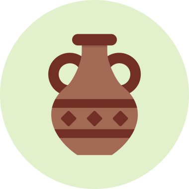 Vazo. Web simgesi basit illüstrasyon