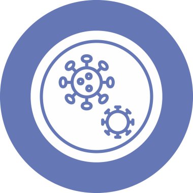 Mikroplar. Web simgesi basit illüstrasyon