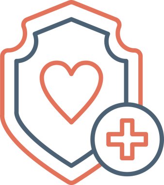 Kalp. Web simgesi basit illüstrasyon 