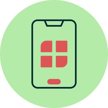 Cep telefonu. basit tasarım vektörü