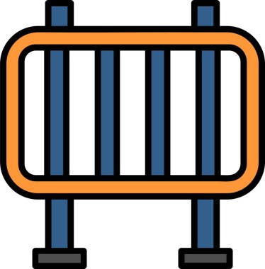 Bariyer ağ simgesi vektör illüstrasyonu