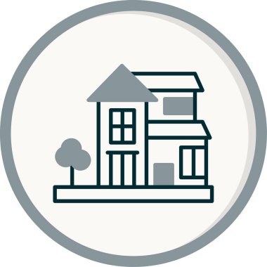 kır evi ikonu vektör illüstrasyonuName