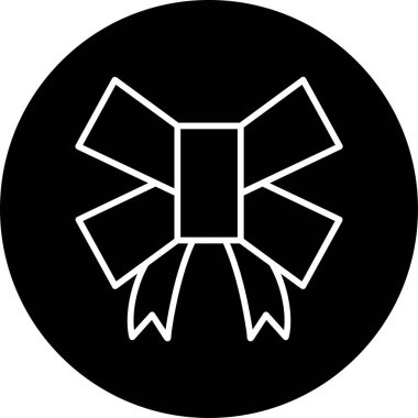 Kurdele yayı. Web simgesi basit illüstrasyon