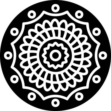 mandala tasarımı, web basit illüstrasyonu