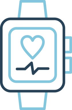 akıllı saat simgesi, vektör illüstrasyonu basit tasarım