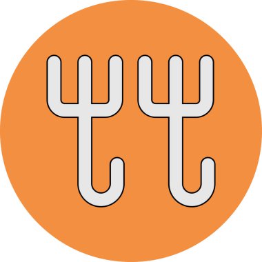 askı simgesi, vektör illüstrasyonu basit tasarım