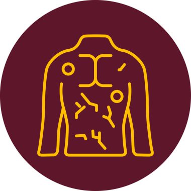 Basit HIV simgesi vektör illüstrasyonu