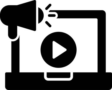 Video pazarlama. basit tasarım vektörü