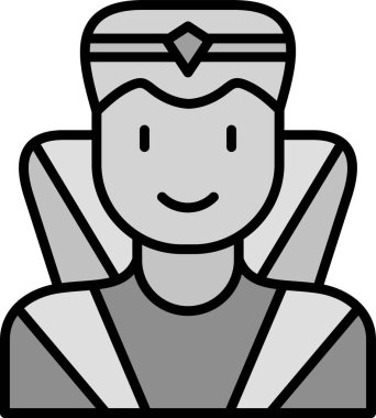 Süper kahraman ağ simgesi, vektör illüstrasyonu