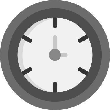 Saat web simgesi, vektör illüstrasyonu