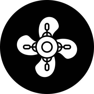 Çiçek simgesinin vektör illüstrasyonu