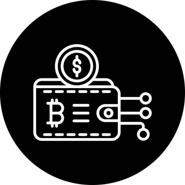 Şifreli Web simgesi vektör çizimi