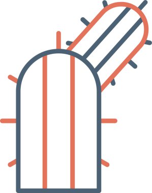 Kaktüs. Web simgesi basit illüstrasyon 