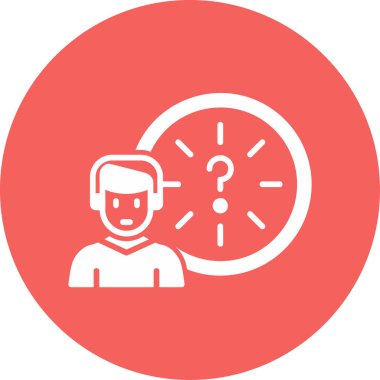 Zaman Yönetimi. Web simgesi basit illüstrasyon