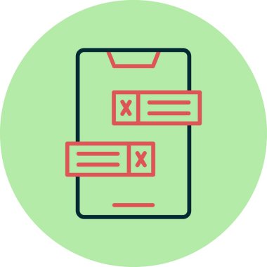 Tebliğ. Web simgesi basit illüstrasyon