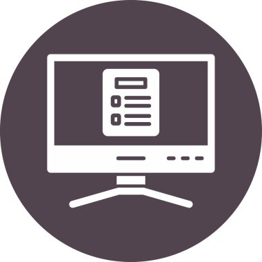 Basit Bilgisayar vektör illüstrasyonu