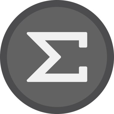 Toplam simge vektör illüstrasyon tasarımı