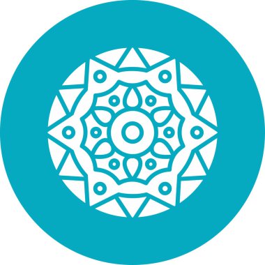 mandala tasarımı, web basit illüstrasyonu