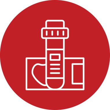  Kan testi. Web simgesi basit illüstrasyon