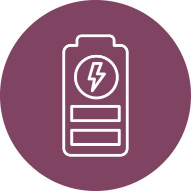 Batarya basit simgesi şarj ediliyor