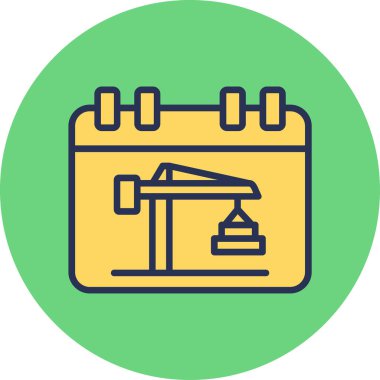 Takvim simgesi, vektör illüstrasyonu basit tasarım