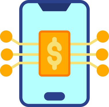 Dijital simge. Web tasarımı için özet çizim vektörü