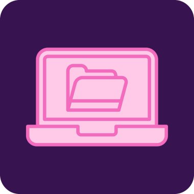 Bilgisayar. Web simgesi basit illüstrasyon